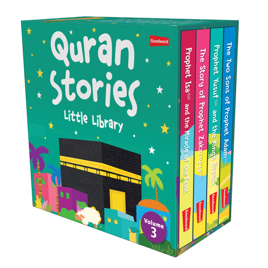 Quran Stories - Little Library - Vol.3  (4 Board Books Set)