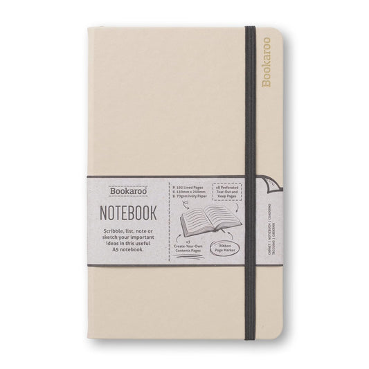 Bookaroo Notebook (A5) Journal - Cream