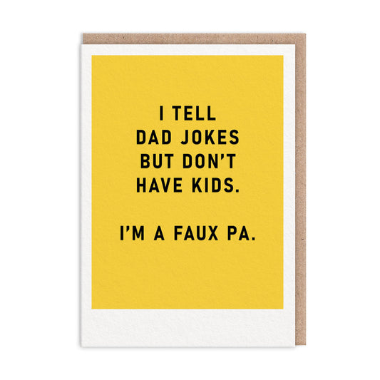 Faux Pa Greeting Card