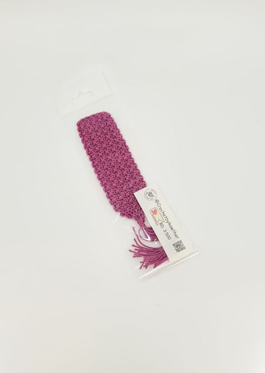 Crochet Dark Purple Bookmark
