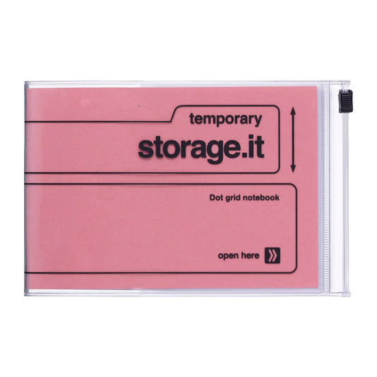 A6 Dotted Notebook Storage.It- Salmon Pink