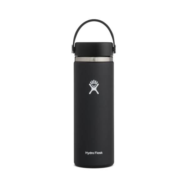 Hydro Flask 20 oz/ 590 ml Insulated Stainless Steel Insulated Water Bottle, Black