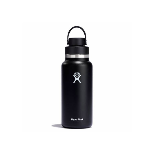 Vacuum Bottle 950ml with Chug Cap Black Wide Mouth