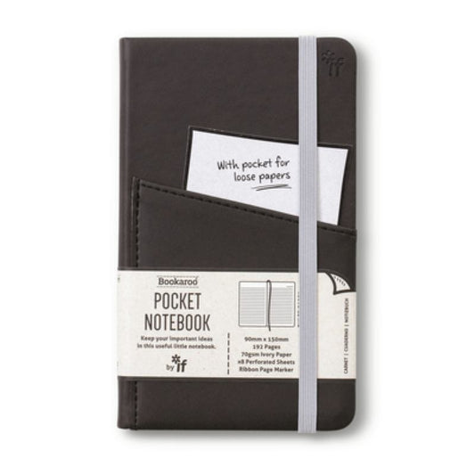 Bookaroo POCKET Notebook (A6) JOURNAL - BLACK