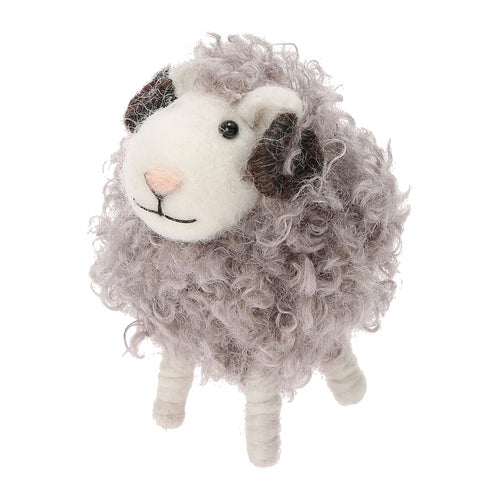 Felt Mascot fluffy Sheep Gray