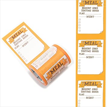 Masking tape (paper adhesive tape)  Meal
