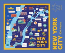 New York City Map Puzzle : 500-Piece Jigsaw Puzzle