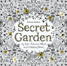 Secret Garden: An Inky Treasure Hunt and Coloring Book (for Adults, Mindfulness Coloring)