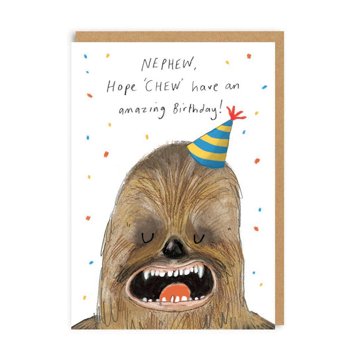 Nephew - Hope Chew Have An Amazing Birthday Card