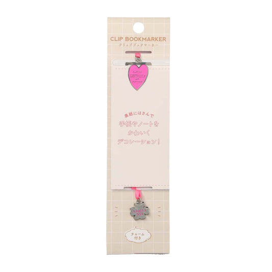 Clip Bookmarker With Charm・M Heart