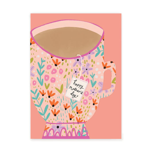 Mothers Day Ditsy Teacup Greeting Card