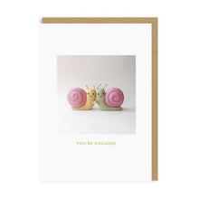 Engaged Snails Greeting Card