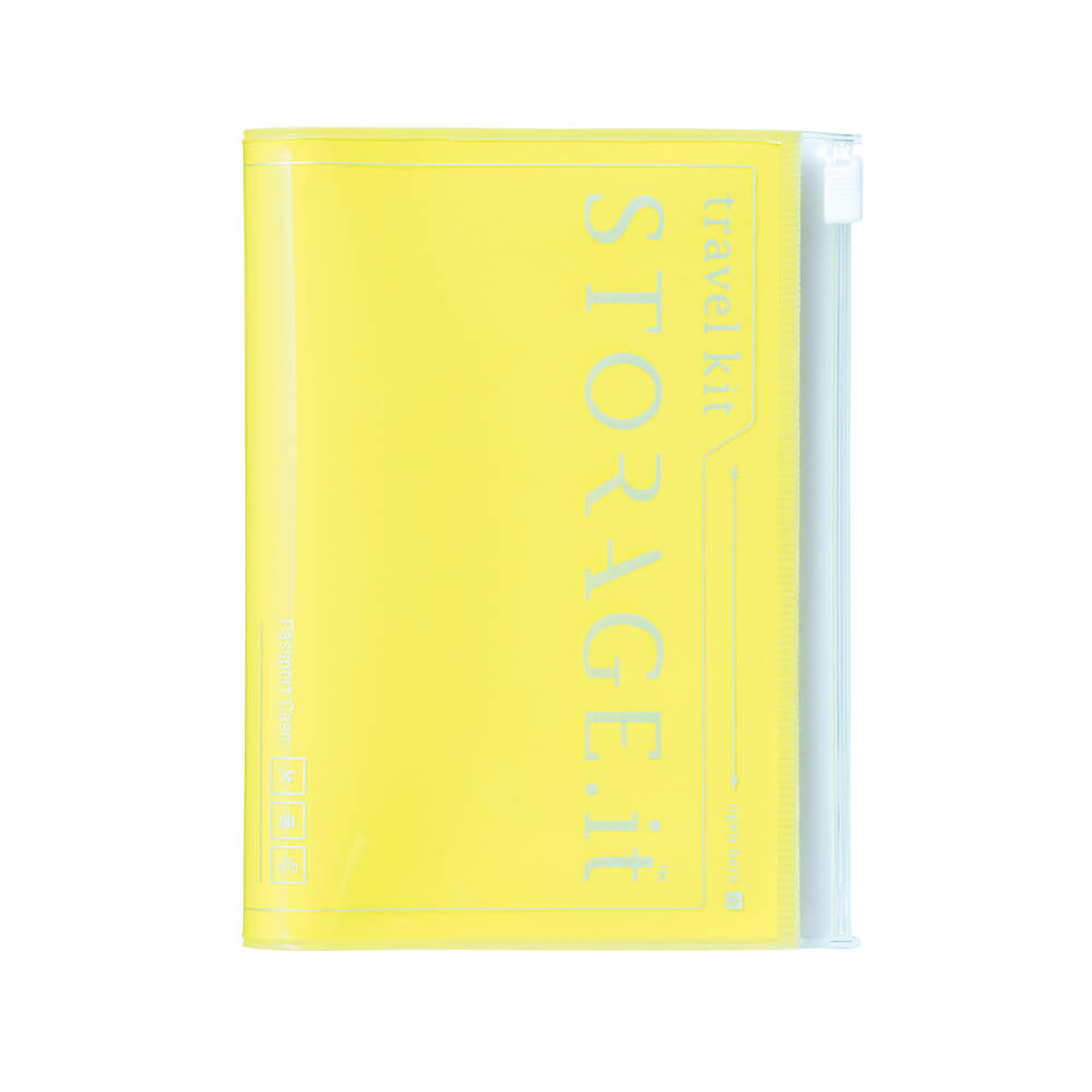 Passport Case Neon Yellow
