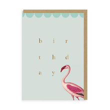 Birthday Flamingo Greeting Card