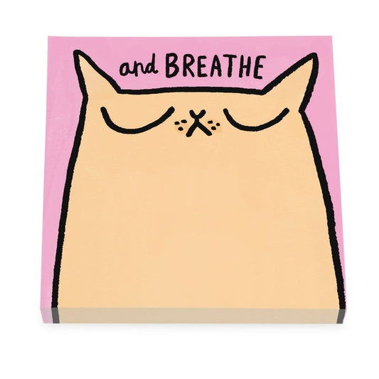 Breathe Cat Sticky Notes
