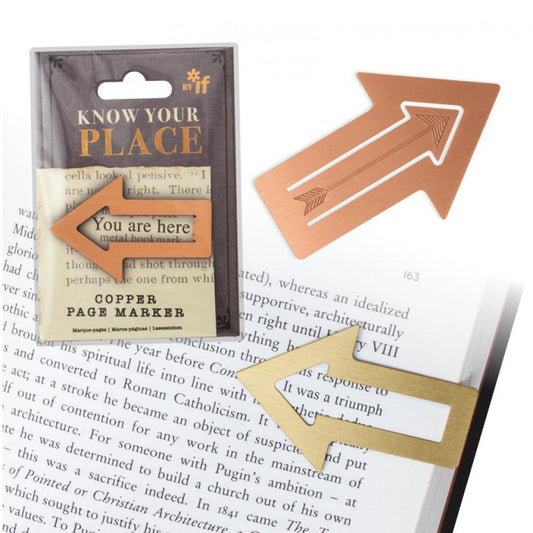Know Your Place Bookmark - Brass