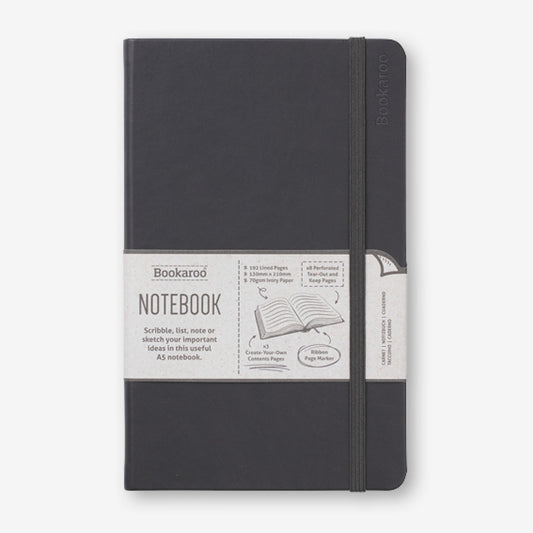 Bookaroo Notebook (A5) Journal - Black