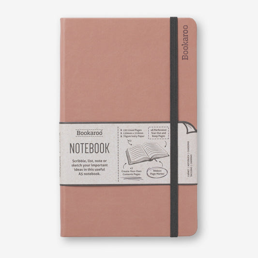 Bookaroo Notebook (A5) Journal - NEW Blush
