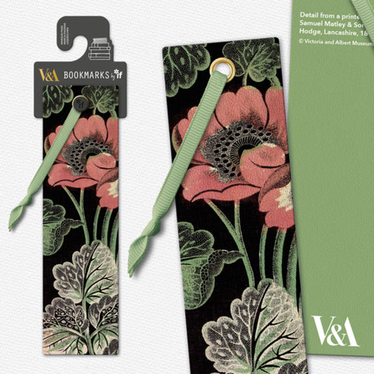 V&A Bookmarks - Floral Anemone