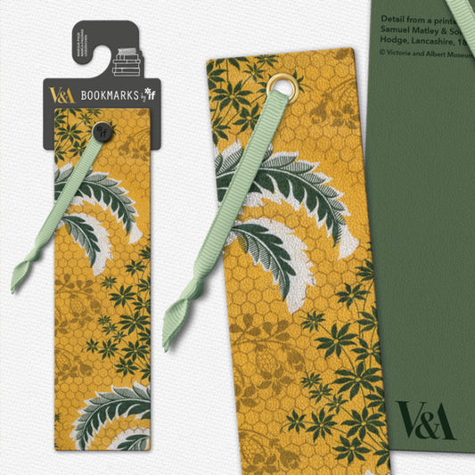 V&A Bookmarks - Leaves on honeycomb