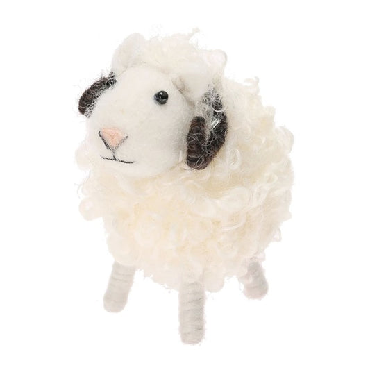 Felt Mascot fluffy Sheep Ivory