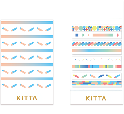 KITTA Masking Tape Slim Color Bar