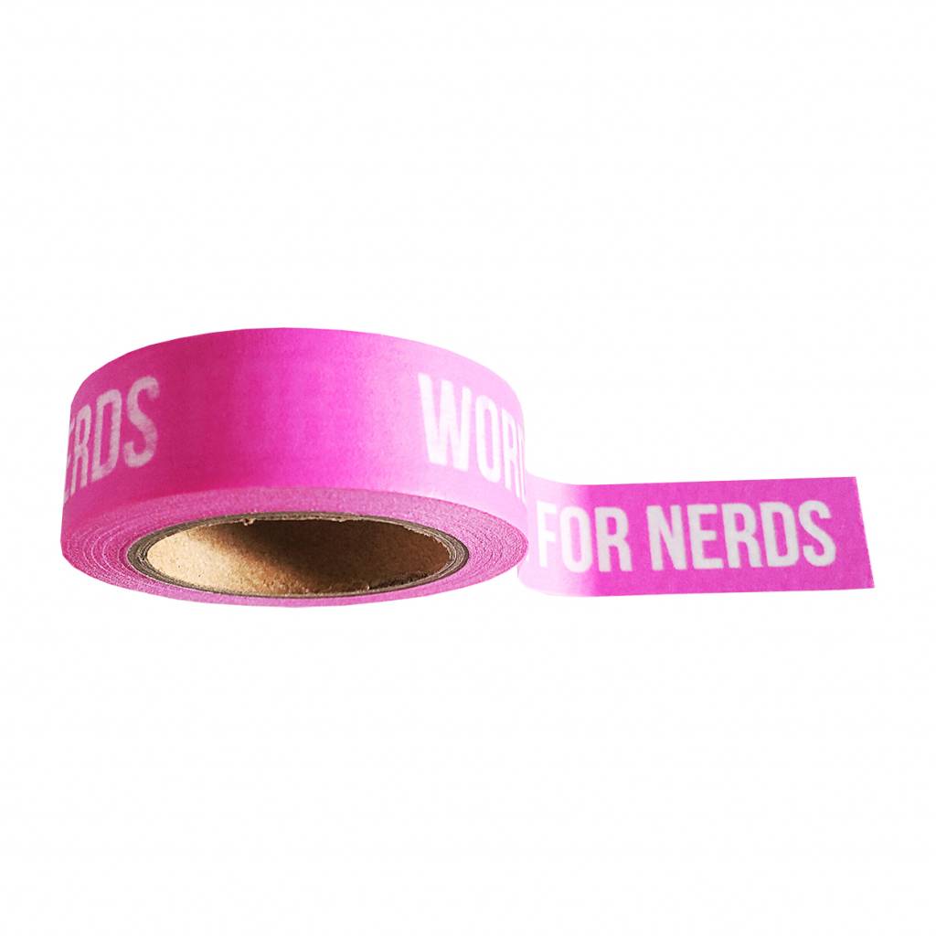 Words are for nerds washi