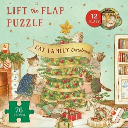 Picture of Cat Family Christmas Lift-the-Flap Puzzle: Count down to Christmas: 12 flaps: 76 pieces: Volume 2