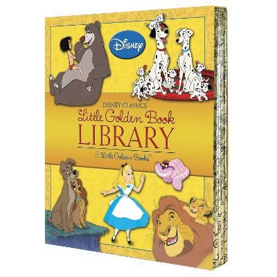 Picture of Disney Classics Little Golden Book Library (Disney Classic): Lady and the Tramp; 101 Dalmatians; The Lion King; Alice in Wonderland; The Jungle Book