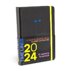 Picture of Time Lines: A Year of Quotes from Classic Literature-17-Month 2024 Planner