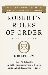 Picture of Robert's Rules of Order Newly Revised, 12th edition