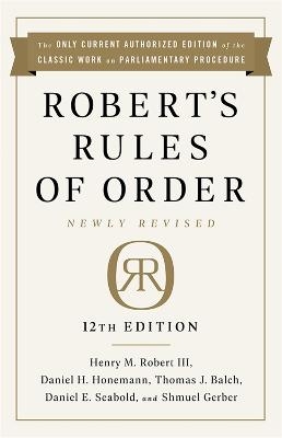 Picture of Robert's Rules of Order Newly Revised, 12th edition