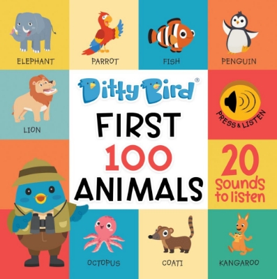 Picture of DITTY BIRD - 100 Animals Sound Book