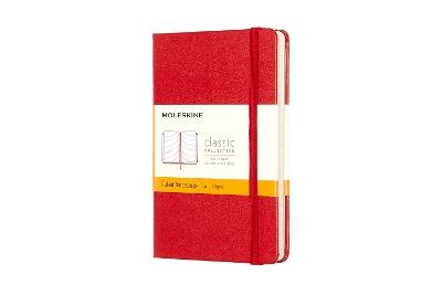 Picture of Moleskine Pocket Ruled Hardcover Notebook Scarlet Red