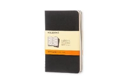 Picture of Moleskine Ruled Cahier - Black Cover (3 Set)