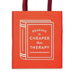 Picture of Reading is Cheaper Than Therapy Reusable Shopping Bag