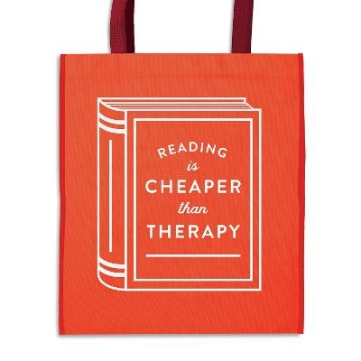 Picture of Reading is Cheaper Than Therapy Reusable Shopping Bag