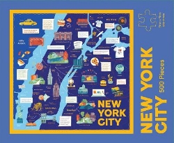 Picture of New York City Map Puzzle: 500-Piece Jigsaw Puzzle