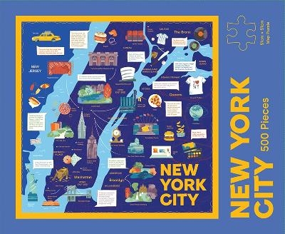 Picture of New York City Map Puzzle: 500-Piece Jigsaw Puzzle