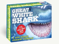 Picture of The Great White Shark 500-Piece Jigsaw Puzzle and   Book: A 500-Piece Family Jigsaw Puzzle Featuring The Shark Handbook