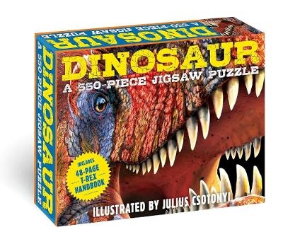 Picture of Dinosaurs: 550-Piece Jigsaw Puzzle and   Book: A 550-Piece Family Jigsaw Puzzle Featuring the T-Rex Handbook!