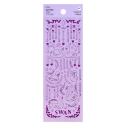 Picture of ICONIC Glitter Line Sticker Purple Swan