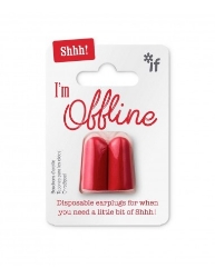 Picture of Shhh! Earplugs - I'm Offline (Red)