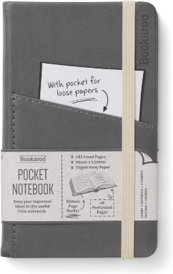 Picture of Bookaroo POCKET Notebook (A6) JOURNAL - CHARCOAL