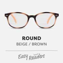 Picture of Easy Readers Round Beigi/ Brown +2.0