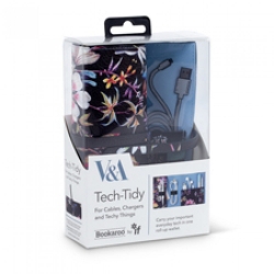 Picture of V&A Bookaroo Tech-Tidy - Kilburn Black Floral