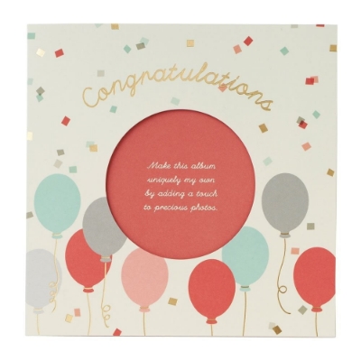 Picture of Congratulations Photo Greeting Card Red