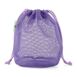 Picture of Drawstring Pouch Purple Mesh Collection