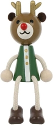 Picture of Hracky Wooden Doll Reindeer Green