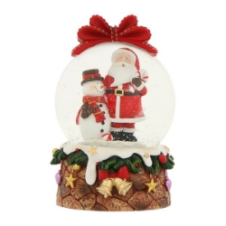 Picture of Snow Globe Snow Globe･M Santa Claus Snowman With Tree